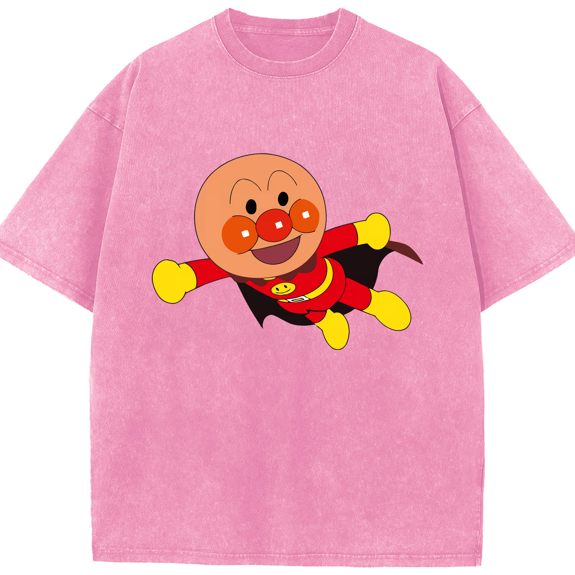 （画像用） アンパンマン Anpanman 綿100% ヴィンテージ風 半袖Tシャツ（フロントプリント）